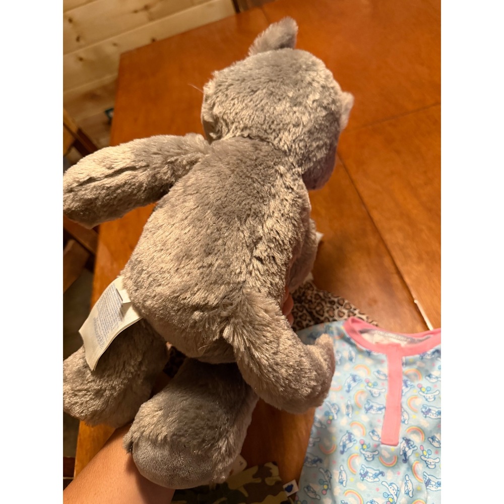 Build A-Bear Violet the Wolf Plush Grey Leopard Cinnamoroll Camo Clothes Carrier - Picture 9 of 10